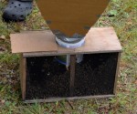 A package of bees made from a top bar hive.