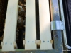 The bees were building comb perpendicular to the frames and attaching the frames together.