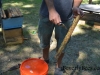 The bar after the honey was harvested.