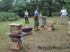 Getting ready for another hive inspection.