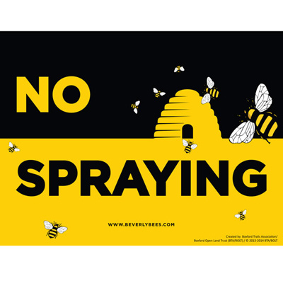 No Spraying Signs