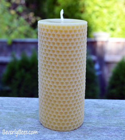 Honey Comb Beeswax Candle X2 Large and Small Beeswax Pillar Candle Pure  Beeswax From Beekeepers Hives 