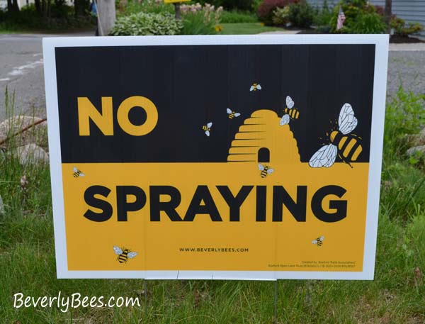 no spraying sign