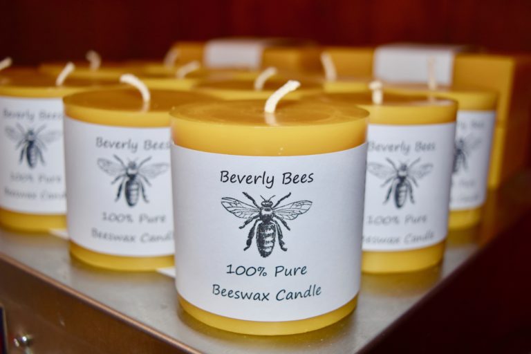 3 Inch Wide Beeswax Pillar Candles Beverly Bees