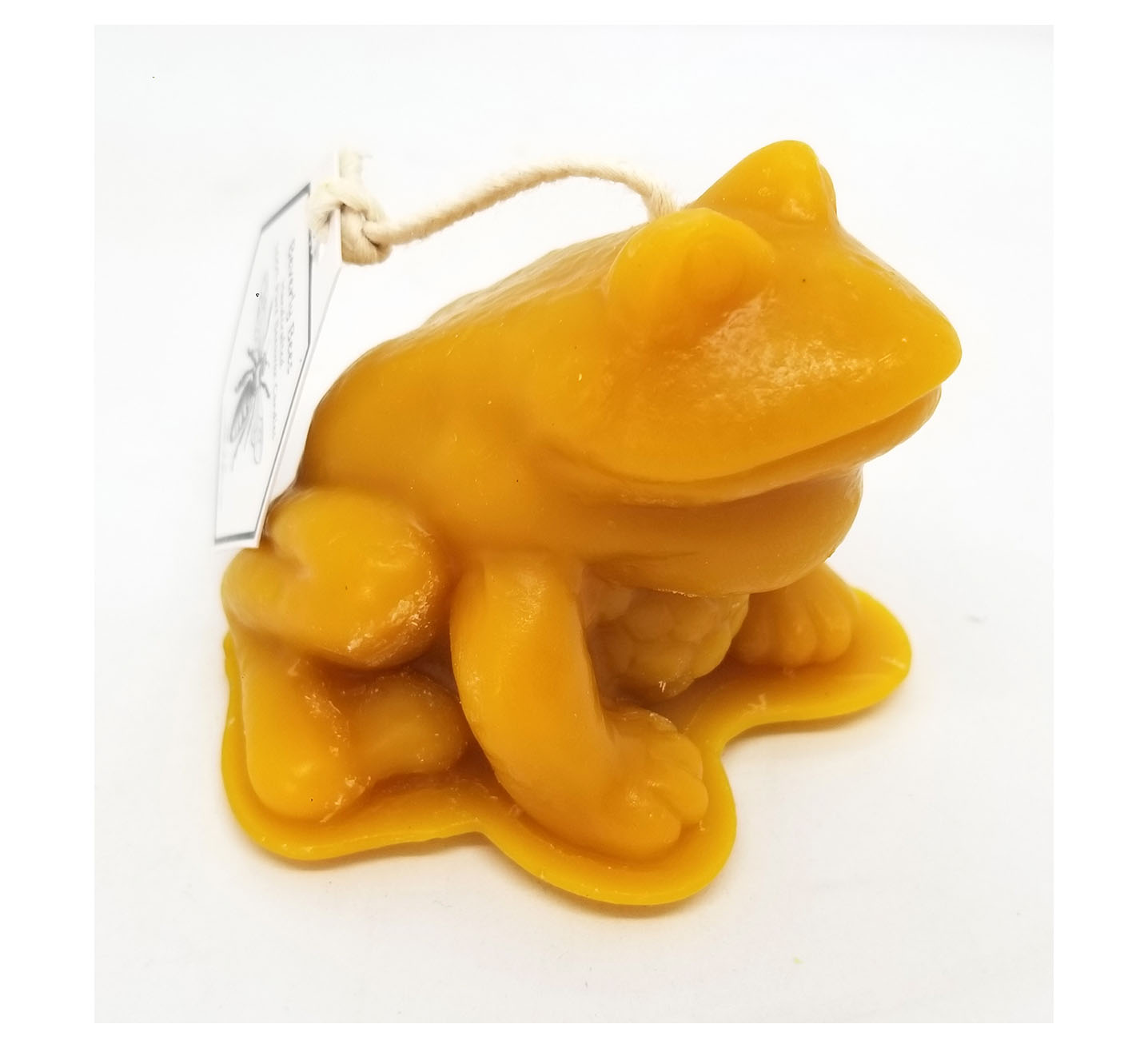 100% Pure Beeswax Frog Candle